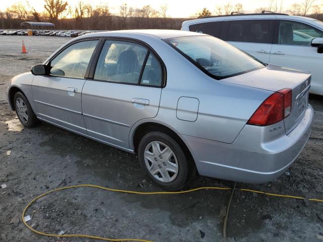 2HGES16553H547517 - 2003 HONDA CIVIC LX SILVER photo 2