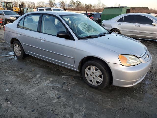 2HGES16553H547517 - 2003 HONDA CIVIC LX SILVER photo 4