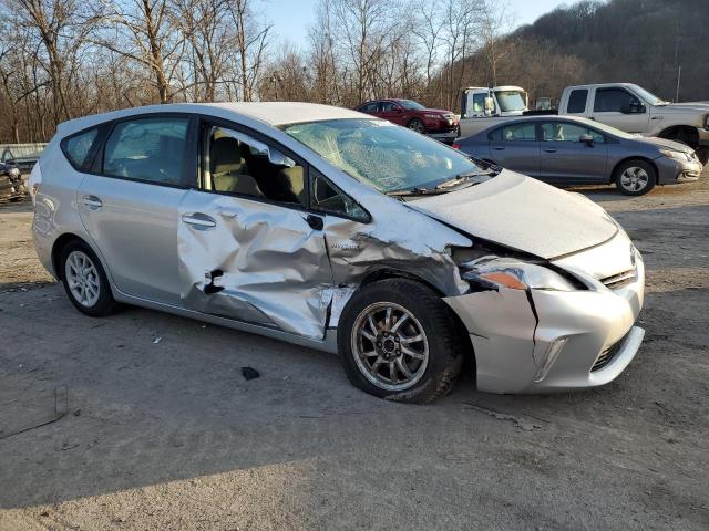 JTDZN3EUXC3102883 - 2012 TOYOTA PRIUS V GRAY photo 4