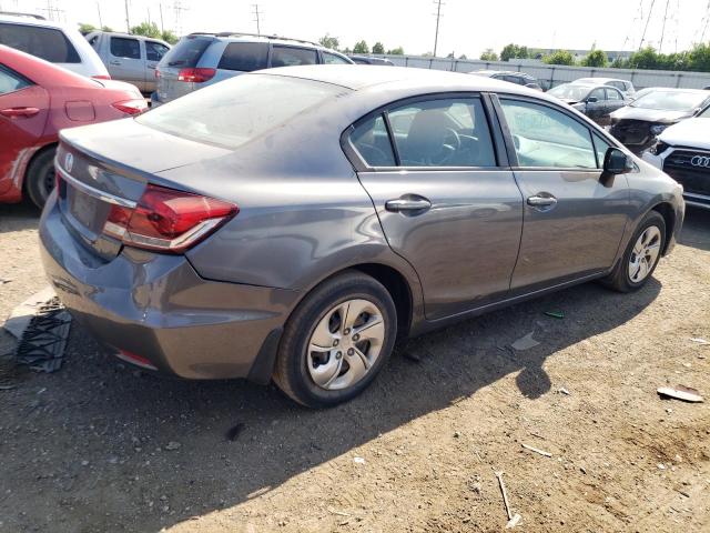 19XFB2F52DE037633 - 2013 HONDA CIVIC LX GRAY photo 3