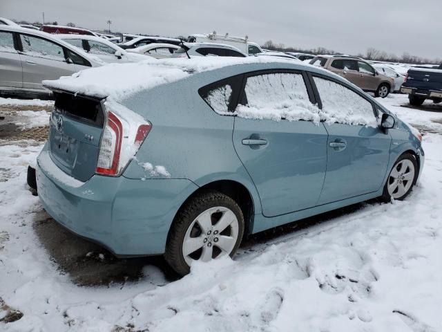 JTDKN3DU5D5606556 - 2013 TOYOTA PRIUS TURQUOISE photo 3