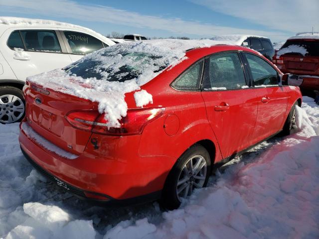 1FADP3F22HL329533 - 2017 FORD FOCUS SE RED photo 3