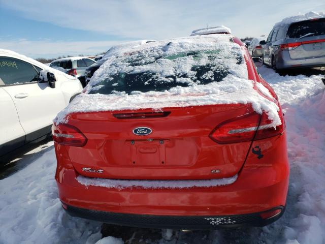 1FADP3F22HL329533 - 2017 FORD FOCUS SE RED photo 6