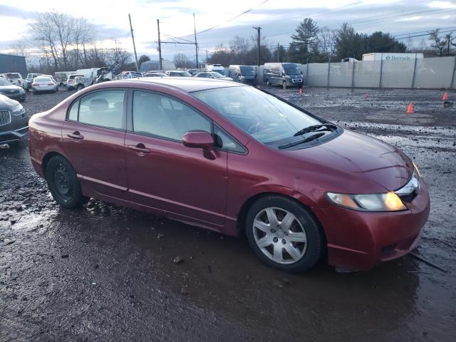 2HGFA1F59AH554622 - 2010 HONDA CIVIC LX RED photo 4