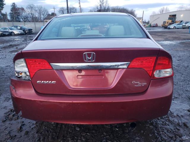 2HGFA1F59AH554622 - 2010 HONDA CIVIC LX RED photo 6