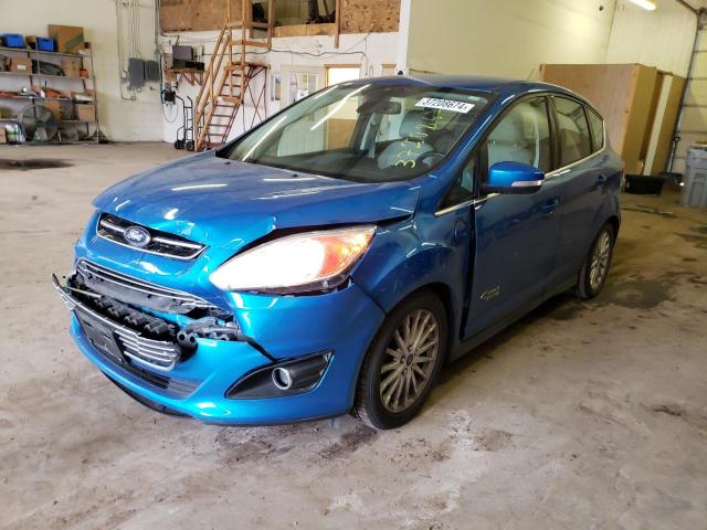 1FADP5CUXFL102797 - 2015 FORD C-MAX PREMIUM SEL BLUE photo 1