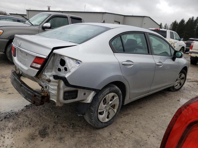 2HGFB2F55EH560233 - 2014 HONDA CIVIC LX SILVER photo 3