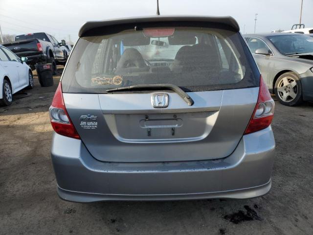 JHMGD38607S039231 - 2007 HONDA FIT S ვერცხლისფერი ფოტო 6