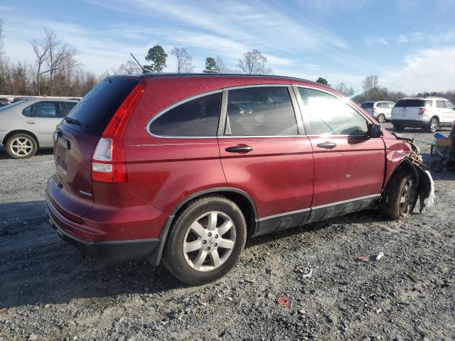 5J6RE3H44BL047836 - 2011 HONDA CR-V SE BURGUNDY photo 3