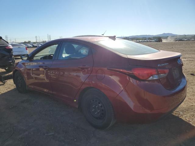 5NPDH4AEXGH730054 - 2016 HYUNDAI ELANTRA SE RED photo 2