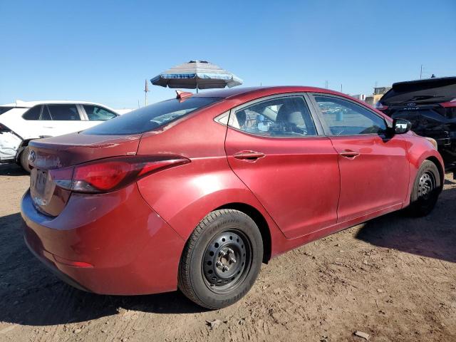 5NPDH4AEXGH730054 - 2016 HYUNDAI ELANTRA SE RED photo 3