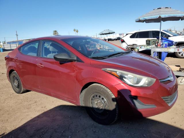 5NPDH4AEXGH730054 - 2016 HYUNDAI ELANTRA SE RED photo 4