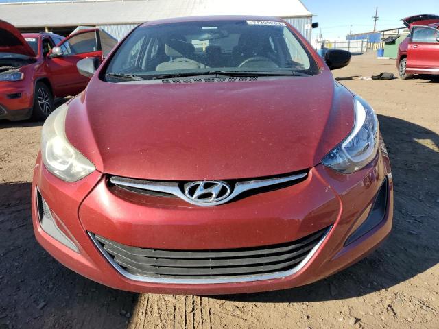 5NPDH4AEXGH730054 - 2016 HYUNDAI ELANTRA SE RED photo 5