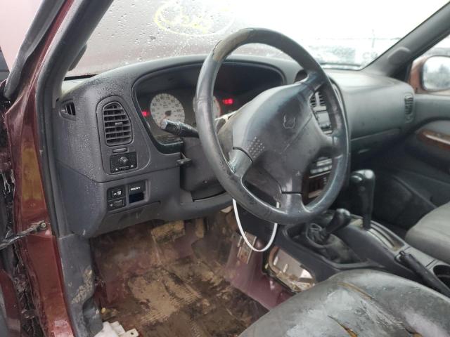 JN8AR07Y0YW397096 - 2002 NISSAN PATHFINDER LE 勃艮第红 照片 8