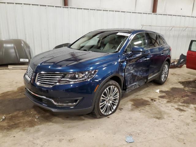 2LMPJ8LR4HBL51041 - 2017 LINCOLN MKX RESERVE أزرق صورة 1
