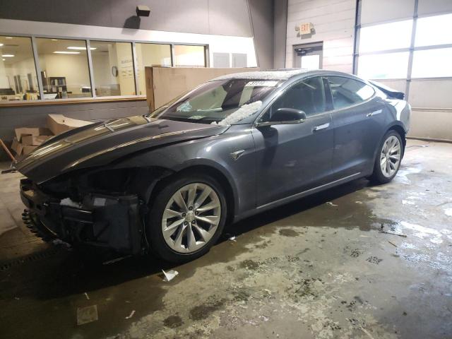 5YJSA1E2XHF229563 - 2017 TESLA MODEL S GRAY photo 1