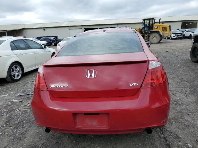 1HGCS22868A008214 - 2008 HONDA ACCORD EXL RED photo 6