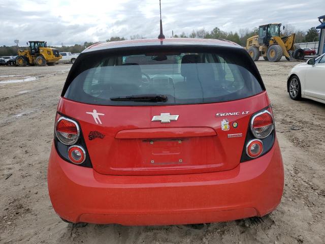 1G1JC6SBXD4130078 - 2013 CHEVROLET SONIC LT RED photo 6