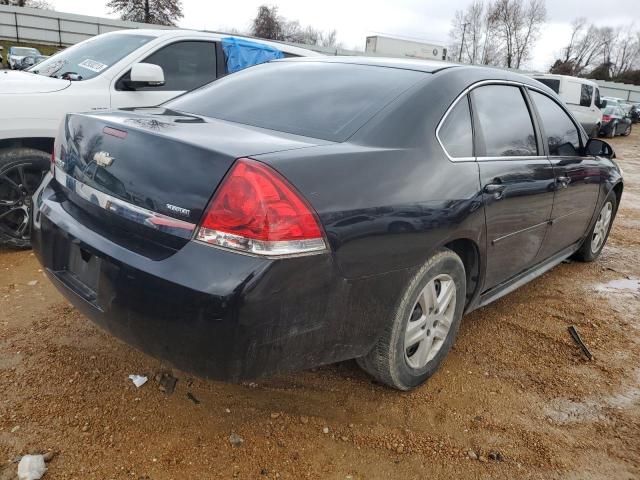 2G1WF5EK8B1165262 - 2011 CHEVROLET IMPALA LS BLACK photo 3