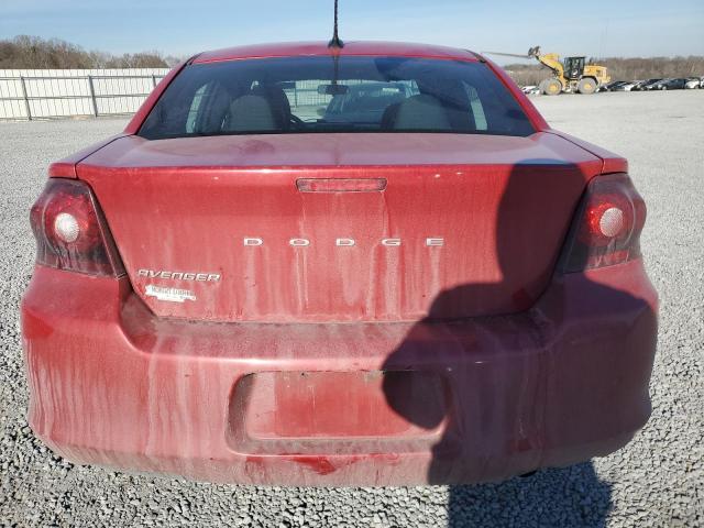 1C3CDZAB7EN109057 - 2014 DODGE AVENGER SE RED photo 6