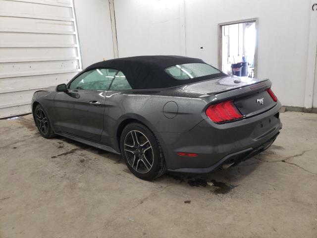 1FATP8UHXJ5166964 - 2018 FORD MUSTANG GRAY photo 2