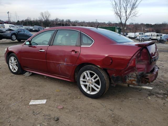 2G1WC5EMXB1242904 - 2011 CHEVROLET IMPALA LTZ RED photo 2