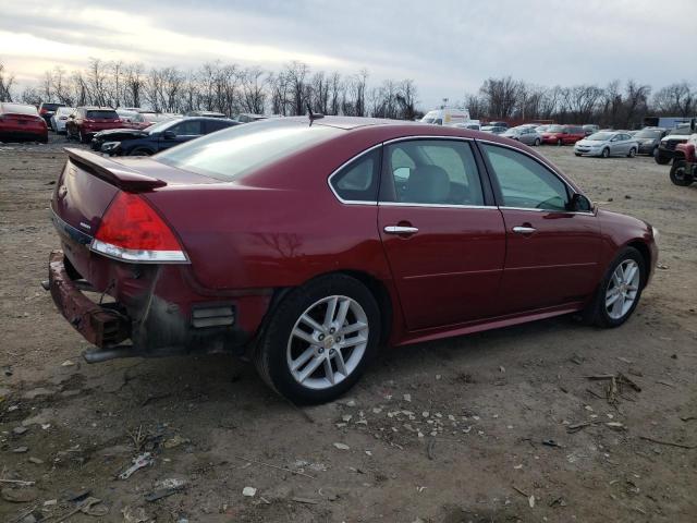 2G1WC5EMXB1242904 - 2011 CHEVROLET IMPALA LTZ RED photo 3