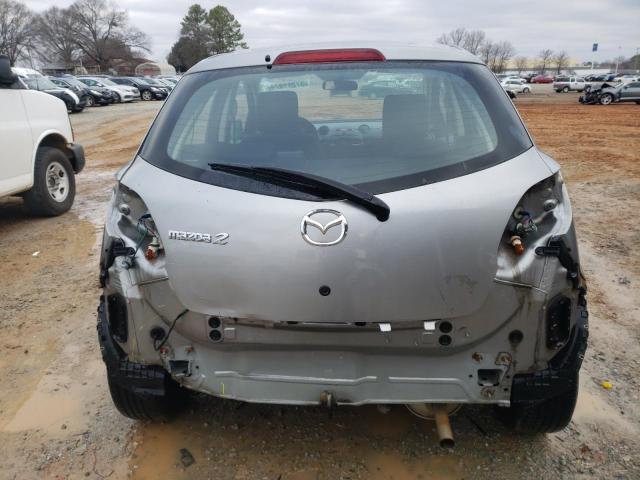 JM1DE1KY1D0168067 - 2013 MAZDA MAZDA2 SILVER photo 6