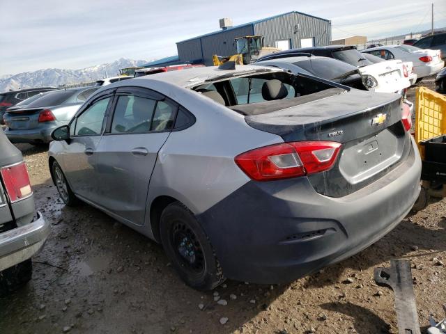 1G1BJ5SM0K7105840 - 2019 CHEVROLET CRUZE GRAY photo 2