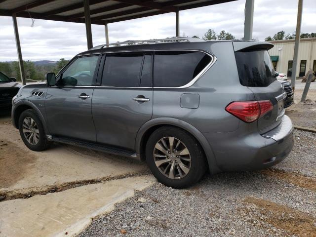 JN8AZ2NF2G9612410 - 2016 INFINITI QX80 GRAY photo 2