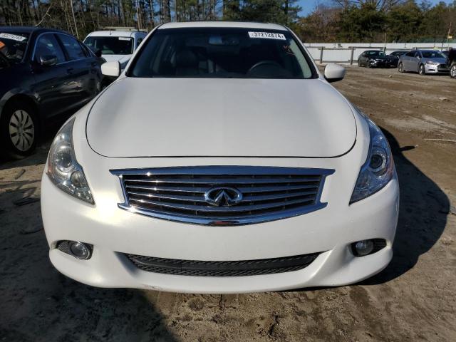 JN1CV6AP9DM722355 - 2013 INFINITI G37 BASE WHITE photo 5