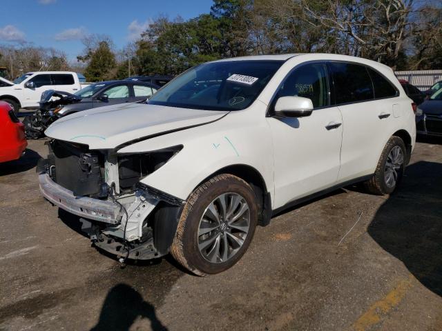 5FRYD3H40EB012964 - 2014 ACURA MDX TECHNOLOGY WHITE photo 1
