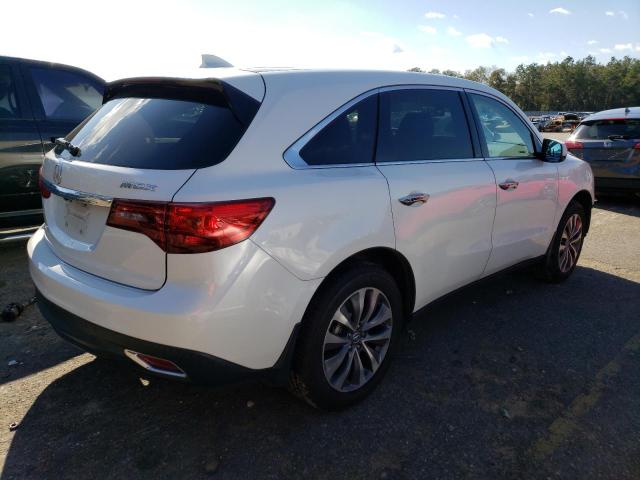 5FRYD3H40EB012964 - 2014 ACURA MDX TECHNOLOGY WHITE photo 3