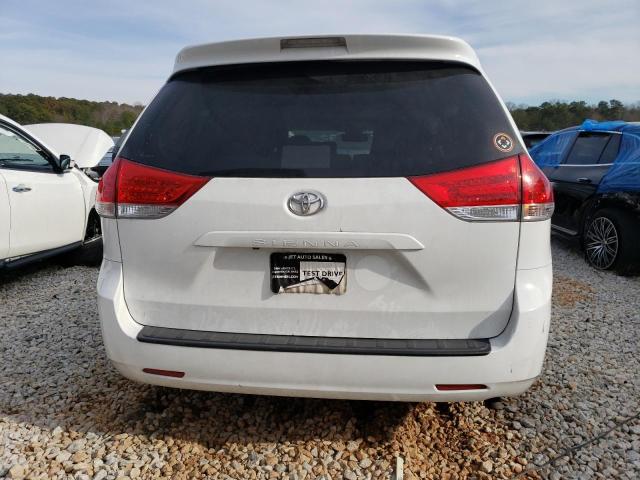 5TDYK3DC2DS314500 - 2013 TOYOTA SIENNA XLE WHITE photo 6