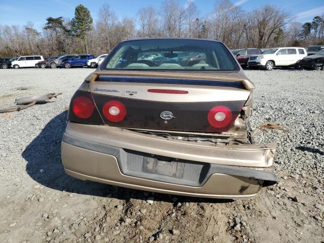 2G1WF52E949388770 - 2004 CHEVROLET IMPALA GOLD photo 6