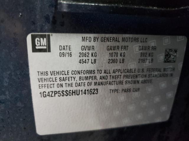 1G4ZP5SS6HU141623 - 2017 BUICK LACROSSE ESSENCE ლურჯი ფოტო 12