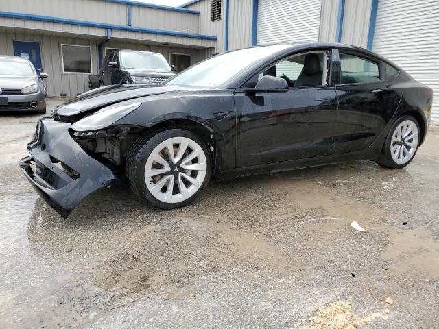 5YJ3E1EB0NF191023 - 2022 TESLA MODEL 3 BLACK photo 1