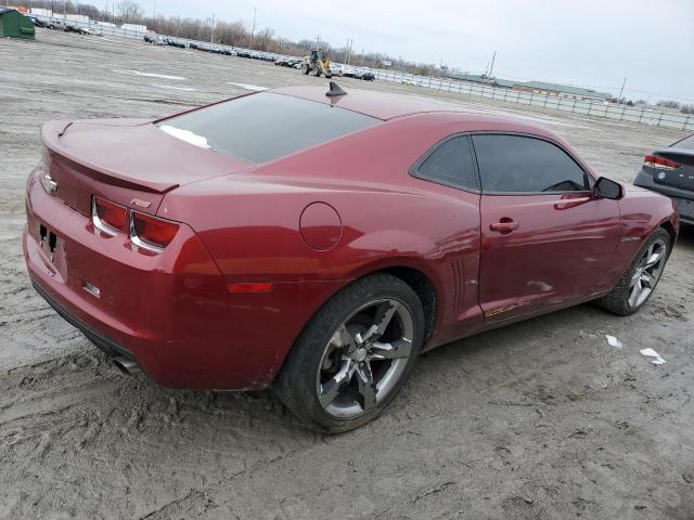 2G1FC1ED1B9102461 - 2011 CHEVROLET CAMARO LT RED photo 3