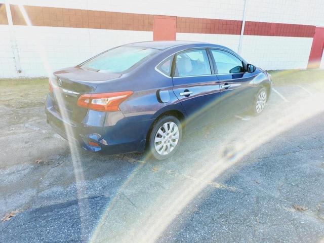 3N1AB7AP4HY222046 - 2017 NISSAN SENTRA S BLUE photo 4