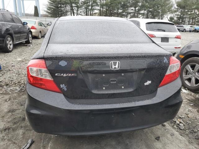 19XFB2F53CE371751 - 2012 HONDA CIVIC LX BLACK photo 6