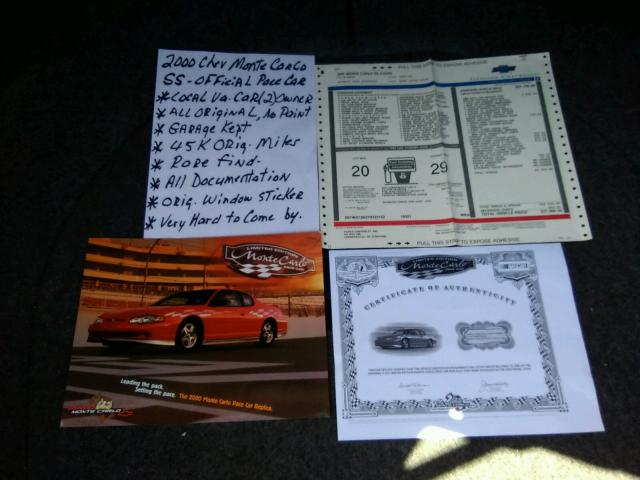 2G1WX12K8Y9323152 - 2000 CHEVROLET MONTE CARLO SS  ფოტო 9