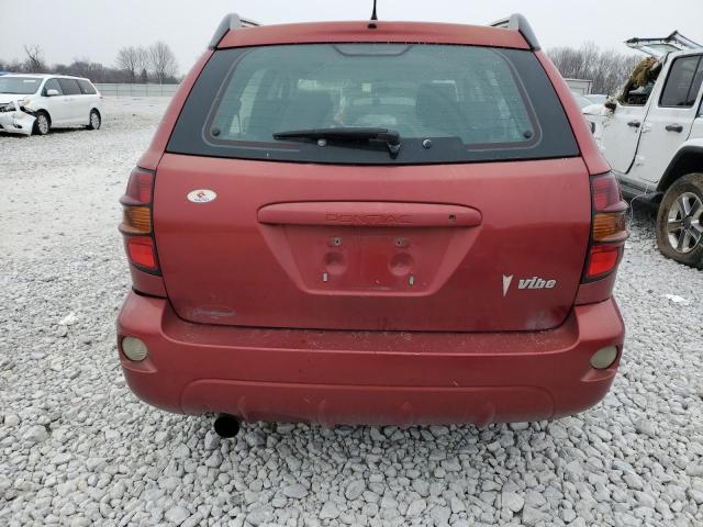 5Y2SL63845Z421744 - 2005 PONTIAC VIBE RED photo 6