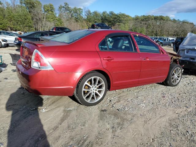 3FAHP07Z99R198096 - 2009 FORD FUSION SE RED photo 3