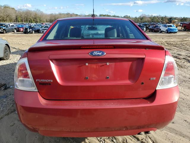 3FAHP07Z99R198096 - 2009 FORD FUSION SE RED photo 6