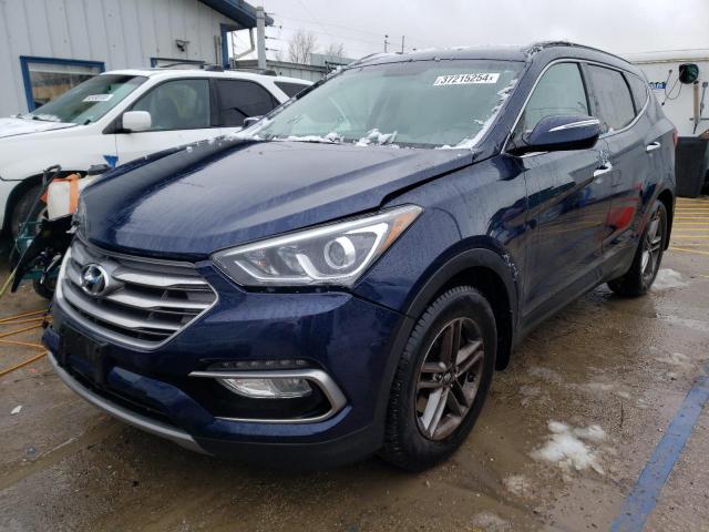 5XYZU3LB0HG420793 - 2017 HYUNDAI SANTA FE S BLUE photo 1