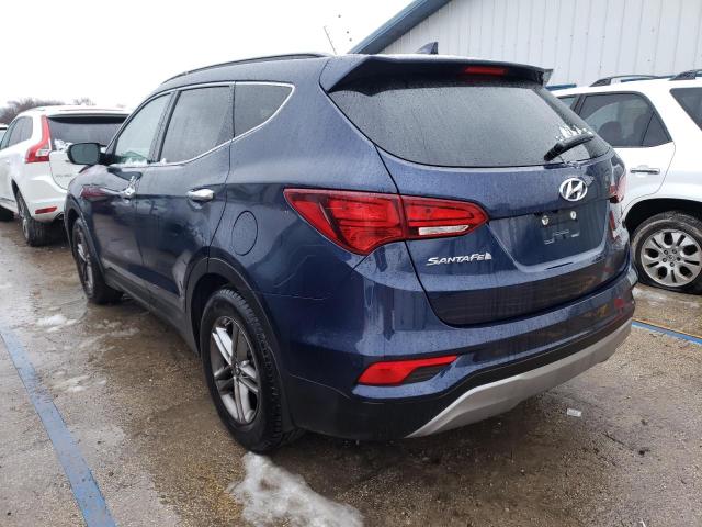 5XYZU3LB0HG420793 - 2017 HYUNDAI SANTA FE S BLUE photo 2