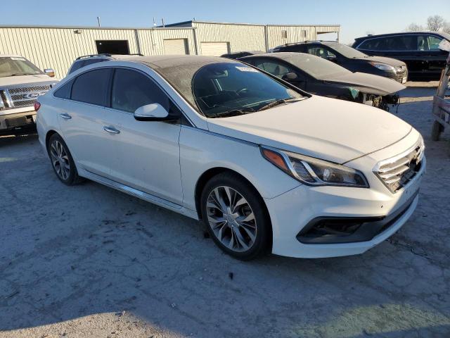 5NPE34AB7FH159405 - 2015 HYUNDAI SONATA SPORT WHITE photo 4