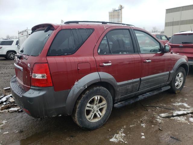 KNDJC736885796869 - 2008 KIA SORENTO EX RED photo 3