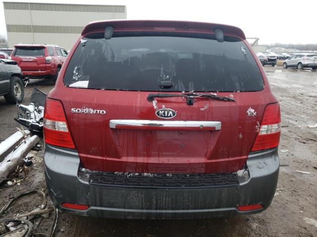 KNDJC736885796869 - 2008 KIA SORENTO EX RED photo 6