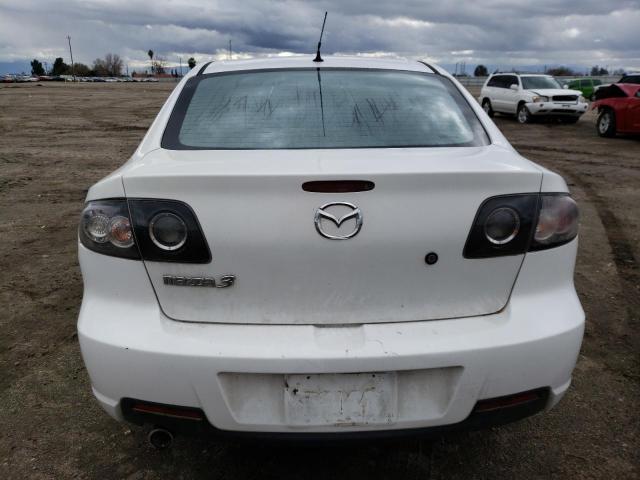 JM1BK324181852772 - 2008 MAZDA 3 S WHITE photo 6